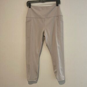 RBX workout leggings tan women’s large yoga casual pockets